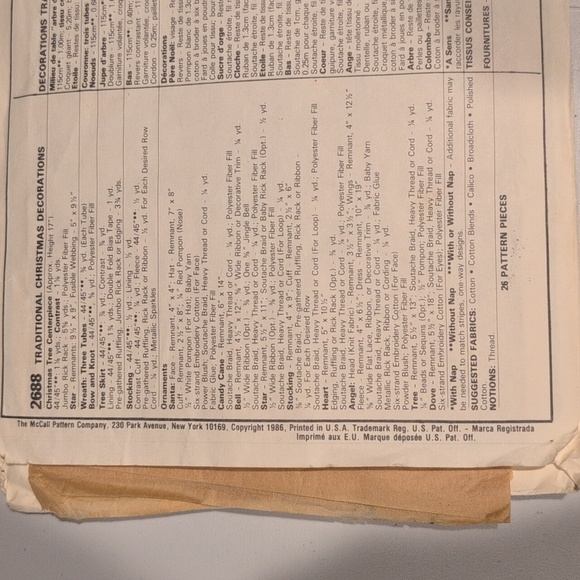 McCall's Crafts Christmas Pattern 2688 - Picture 3 of 4